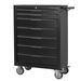 7-Drawer Rolling Tool Chest Cabinet, Large Capacity Metal Tool Box With Wheels And Cylinder Locking, Roll Around Storage Organizer Tool Cart For Garage, Warehouse, Work Shop - Black_voghion.com