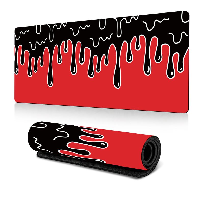 Hot-selling Abstract Fluid Mouse Pad Large Cream Office Table Mat Rubber Non-slip_voghion.com