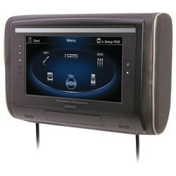 Power Acoustik 9&quot; Lcd Universal Headrest With Ir &amp; Fm Transmitters &amp; 3 Interchangeable Skins (monitor Only)_voghion.com