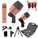 5 Core Conga Mic Snare Tom Set Professional XLR Cardioid Unidirectional Condenser Instrument Microphone Kit - CONGO 3XP Copperex_voghion.com