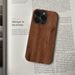 Leilock For IPhone Apple 14PROMAX Mobile Phone Case 11PRO/XR/15 Film Tide Dark Wood Grain_voghion.com