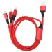 Cavo di ricarica rapida multi-USB intrecciato in nylon 3 in 1 da 1,2 m, micro USB tipo C per caricabatterie per telefono Xiaomi, Samsung e Android_voghion.com
