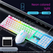 Wired Silent Keyboard And Mouse Set Mechanical Feel USB Computer Laptop Universal Office Typing Essential_voghion.com