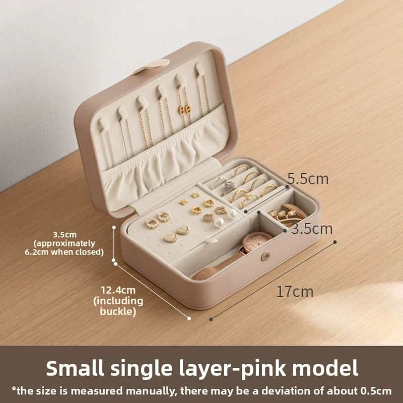 Lazy Corner Storage Box Small High-end Exquisite Jewelry Hand Accessories Necklace Earrings Hoop Portable_voghion.com