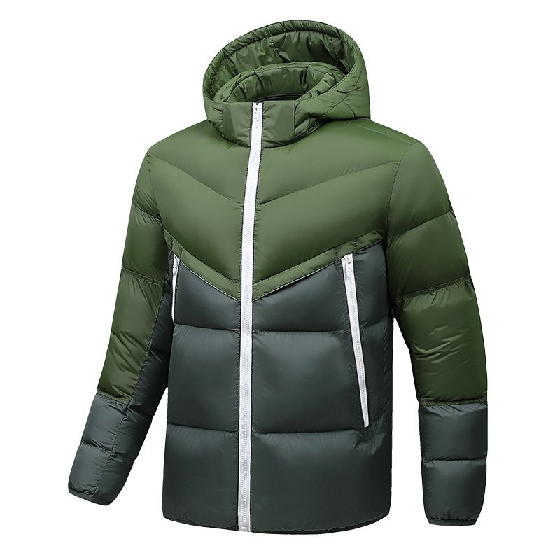 Abbigliamento da uomo Cappotto di cotone di grandi dimensioni Giacca invernale Giacca di cotone Autunno e inverno Cappotto corto di cotone con cappuccio_voghion.com