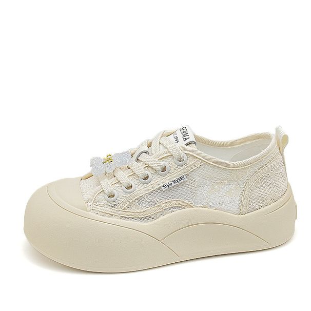 Netizen pizzo traspirante casual mesh per donna estate 2024 sottili, brutte e carine scarpe da pescatore con suola spessa e alluce_voghion.com