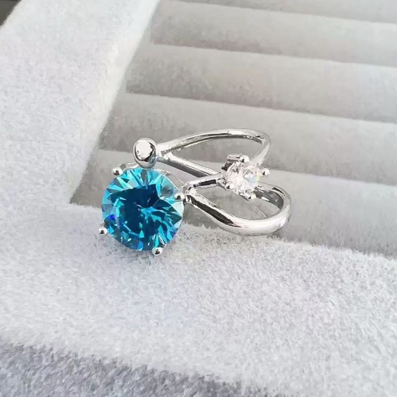 Explosive Diamond-encrusted Double-layer Ear Bone Clip Feeling Simple Small Exquisite Fashionable Versatile High-value Earrings Without Ear Piercings_voghion.com