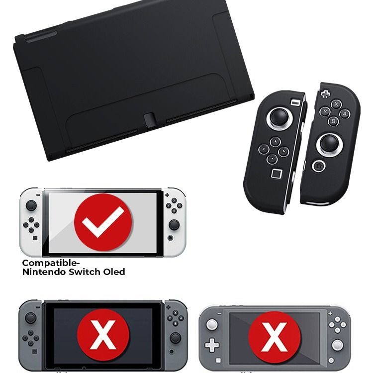 Passend für Switch OLED-Gehäuse, komplett aus weichem TPU in mattierter Farbe, personalisierte Anti-Drop-Schutzhülle_voghion.com