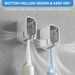 Innovative 2PC Toothbrush Holder - Covered Wall Mount Shower Safe_voghion.com