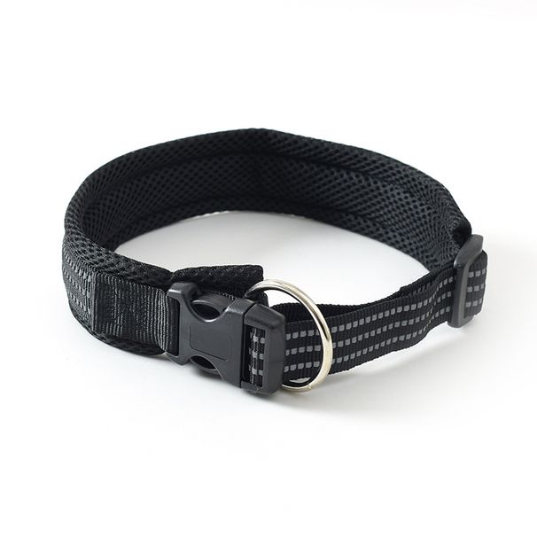 New Breathable Nylon Woven Pet With Convenient Buckle And Adjustable Soft Dog Neck Collar_voghion.com