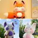 Peluche adorabile piccolo giocattolo di volpe con coda soffice_voghion.com