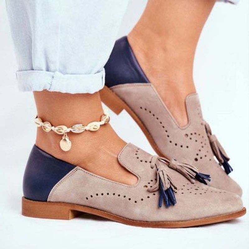 e invierno 2020 otoño nuevos zapatos individuales de mujer de moda con borlas perforadas_voghion.com