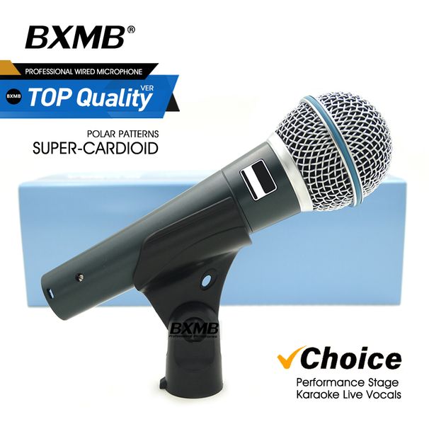 Top Quality Metal BETA58A Microphone Professional Super-Cardioid BETA58 Dynamic Wired Mic For Karaoke Live Vocals_voghion.com