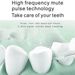 Ustni irigator, vodna nitka za polnjenje USB, prenosni vodni curek za zobe, 5 načinov, pametni zaslon, vodoodporen čistilec za zobe_voghion.com