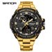 Men's Multifunctional Digital Analog Watch With Stainless Steel Band, Waterproof, Alarm, Calendar & Luminous Display Sports Men's Watch_voghion.com