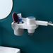 Supporto per asciugacapelli da bagno, adesivo, da parete, 3 pezzi, supporto per asciugacapelli, accessori per il bagno, organizer per il bagno_voghion.com