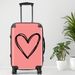 Heart2 Luggage, 20/24/28 Inch Luggage, Carry-On, Custom Luggage, Luggage Set, Suitcase, Travel, Vacation, Cabin Suitcase, Custom Suitcase, Personalized Luggage_voghion.com
