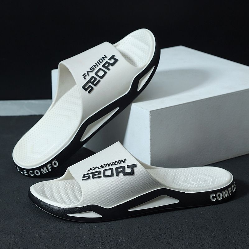 Sport-Hausschuhe für Herren für den Außenbereich im Sommer, dicke Sohle, trendige Basketball-Hausschuhe, verschleißfeste Outdoor-Flip-Flops mit weicher Sohle für den Strand für Herren_voghion.com