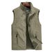 "Men's Quick-Dry Photographer Vest – Lightweight Nylon Sleeveless Jacket With Mesh Lining & Utility Pockets (Military Green, Khaki, Navy, M-5XL)"_voghion.com