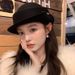 fisherman's Wool Hat For Women, Perfect For Fall And Winter, With A Rolled Brim Design, Elegant Socialite Style, And A Touch Of Class._voghion.com