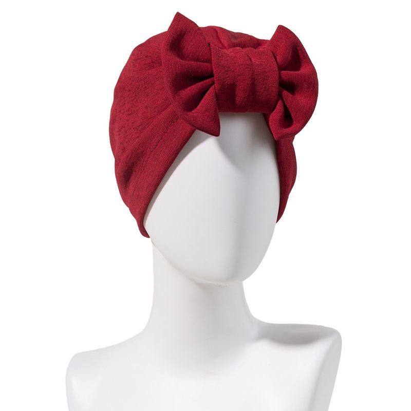 Stylish Head Wrap With Detachable Bow Versatile Cap For Women Fashion Headscarf_voghion.com