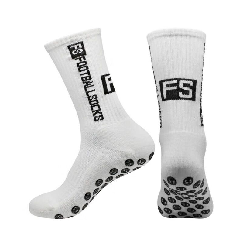 Hanle Cat Football Socks Professional Thick Towel Bottom Sweat Absorption Deodorant Point Glue Non Slip Mid Tube Sports Socks Running Cycling_voghion.com