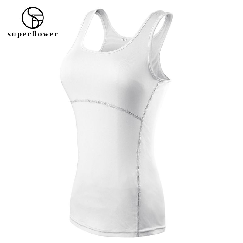 SUPERFLOWER damestrainingtank voor dames Gymoefening Atletische yogatops Racerback sportshirts_voghion.com