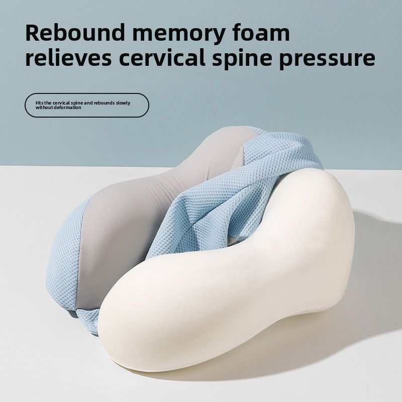Memory Travel Support Nap For Neck Cervical Spine, Washable Office And Airplane Sleeping Pillow, Portable Shaped Pillow_voghion.com