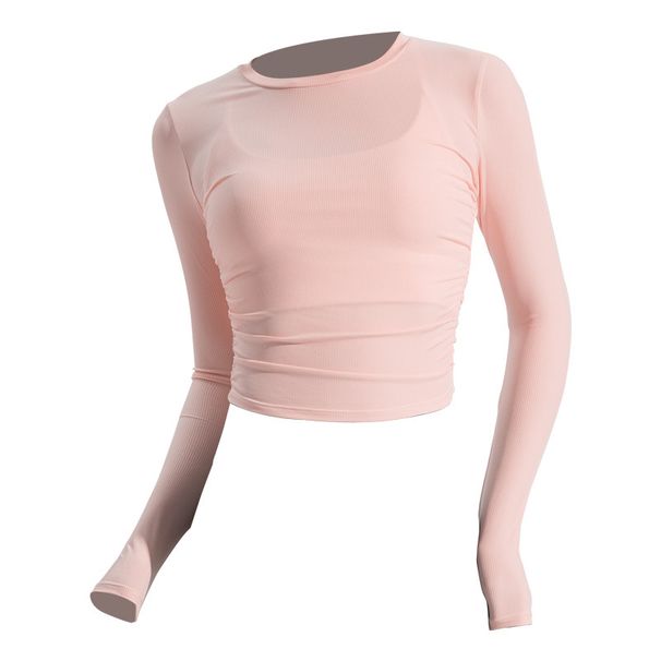 Women's Clothing Running Cover Ups Slim Fit Pullover Tight Fit Sports Tops Short Fitness Long Sleeves_voghion.com