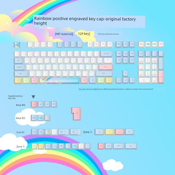 nical Keyboard PBT Two-Color 61/68/71/84/87/96/98/100/104 Key Cap Full Set OEM Height_voghion.com