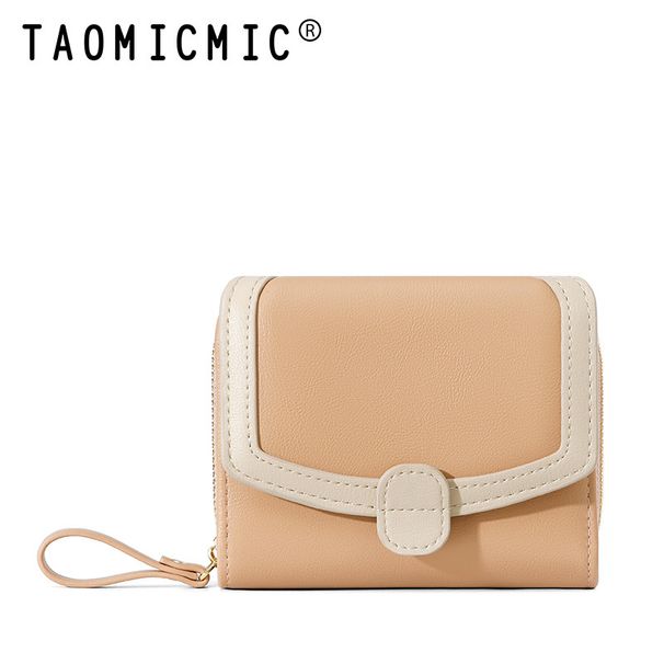 Women's Japanese Coin Purse Student Sweet Short Tri-fold Cross-border Zipper Hand-held Folding Bag PU Wallet_voghion.com