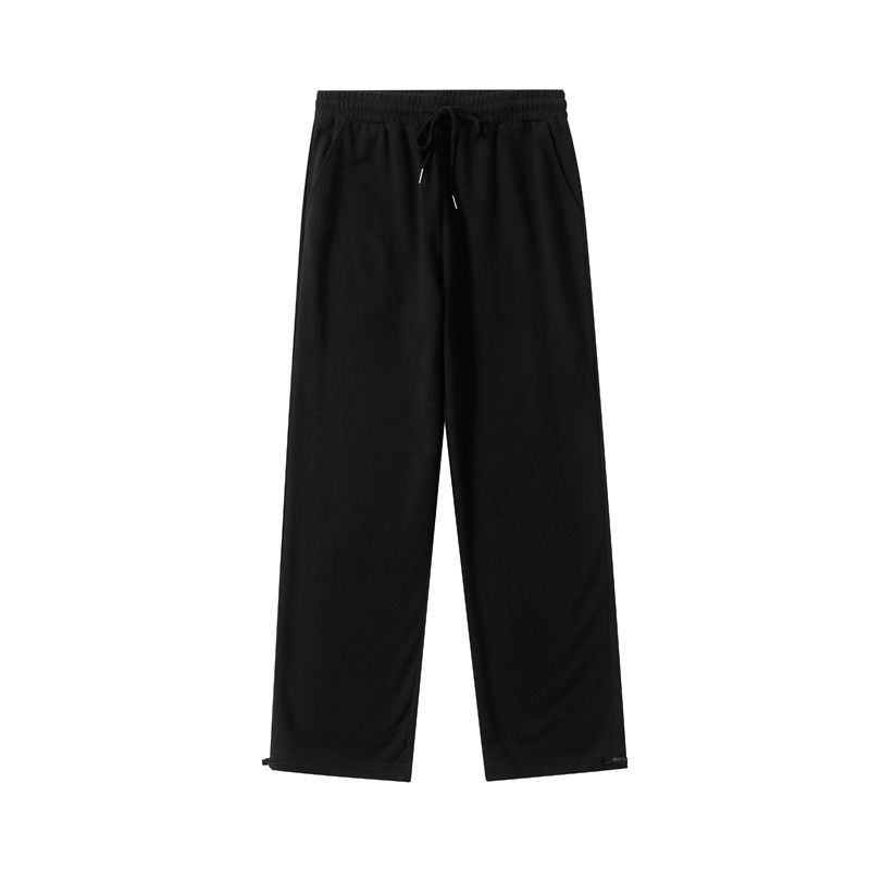 Men's Clothing ankle length sweatpants autumn black men's and women's casual trousers solid color men's sports pants_voghion.com