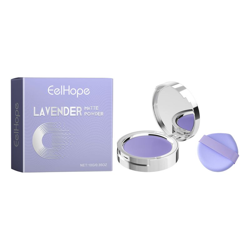 2025 Lavender With Matte Surface, Light Light, Not Easy To Take Off Makeup, Natural And Lasting Makeup Powder_voghion.com