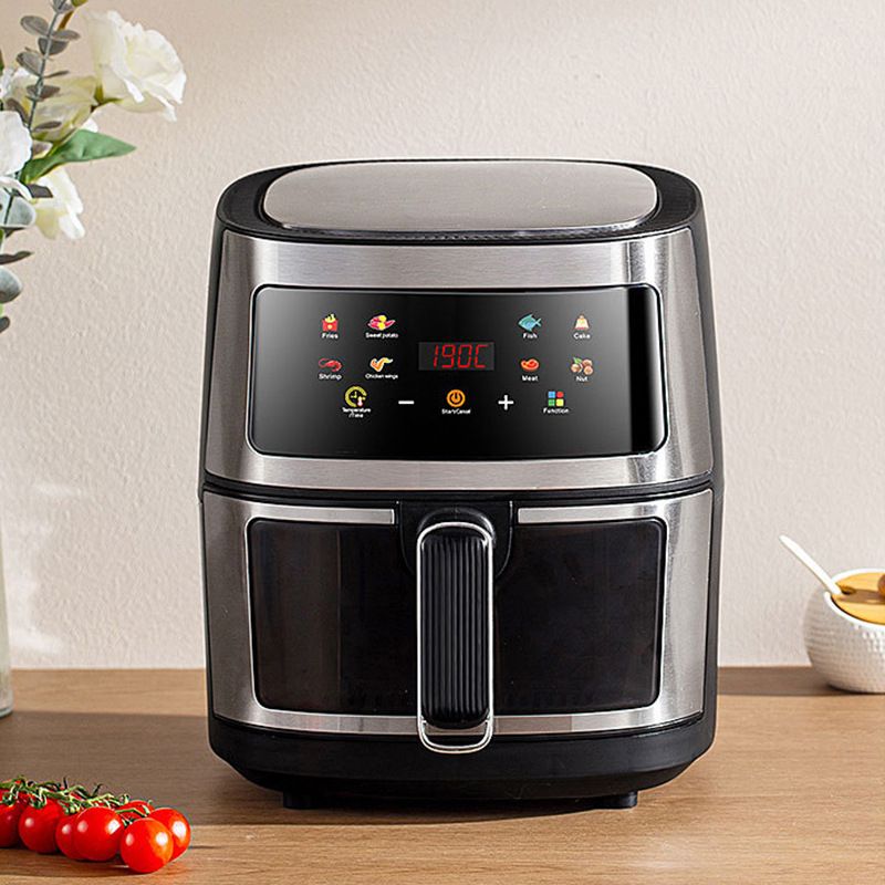 Friggitrice ad aria 2400W 5L Forno digitale visibile senza olio Friggitrice sana a basso contenuto di grassi_voghion.com
