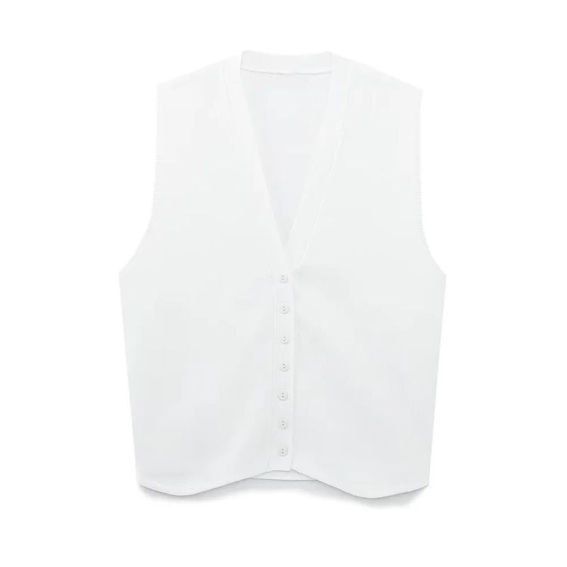 Women's clothing Y2K women's style new fashion sleeveless V-neck knitted striped vest vest for women F8087_voghion.com