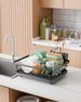 Compact Dish Drying Rack - Space Saving Black Design_voghion.com