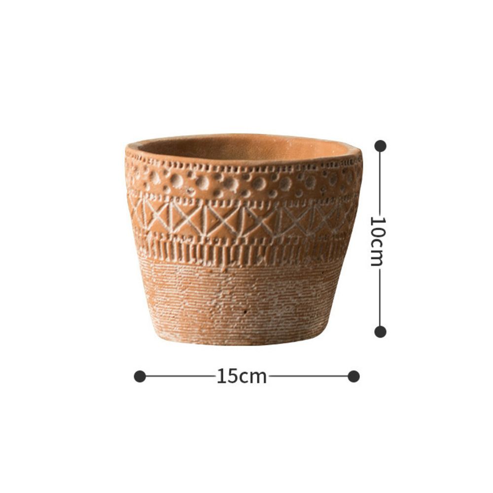 Succulent Creative Potted Gardening Home Office Green Plant Cement Small Flower Pot_voghion.com