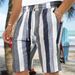 Herrenbekleidung Lässige, leichte Shorts mit Kordelzug, elastischer Taille, Strand-Yogahose mit Taschen_voghion.com