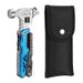 Multi-Function Camping Hammer Tool – Stainless Steel Folding Hammer With Pliers, Wrench, Bottle Opener & Emergency Whistle (Black/Blue)_voghion.com