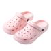 Dongdong Female Summer Outwear Beach Net Red Lightweight Half Heel Sandals Couple Style Headband Leakage Cool Shoes Male_voghion.com