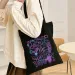 Borsa a tracolla pieghevole riutilizzabile da donna con stampa Anime Arcane-Jinx, in tela, 250516_voghion.com