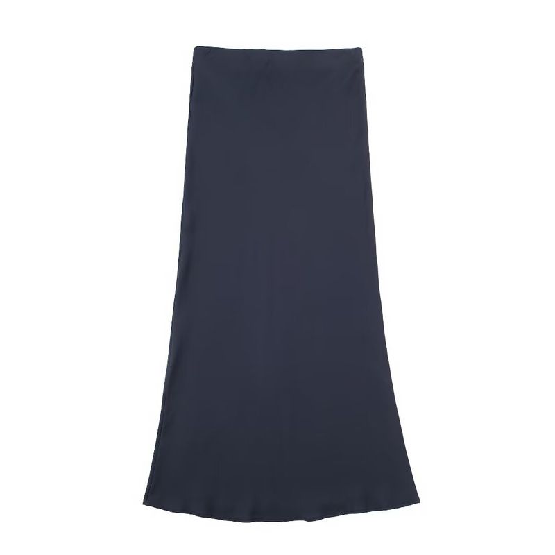 Women's 2024 Summer New Style Silk Texture Midi Skirt_voghion.com