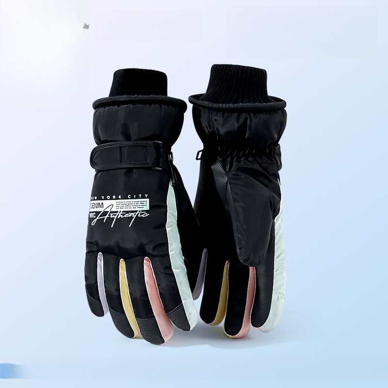Warm skiing gloves,cycling gloves, plush gloves,hiking gloves, thick fur double warmth, windproof and waterproof, fashionable style, can touch screen
_voghion.com
