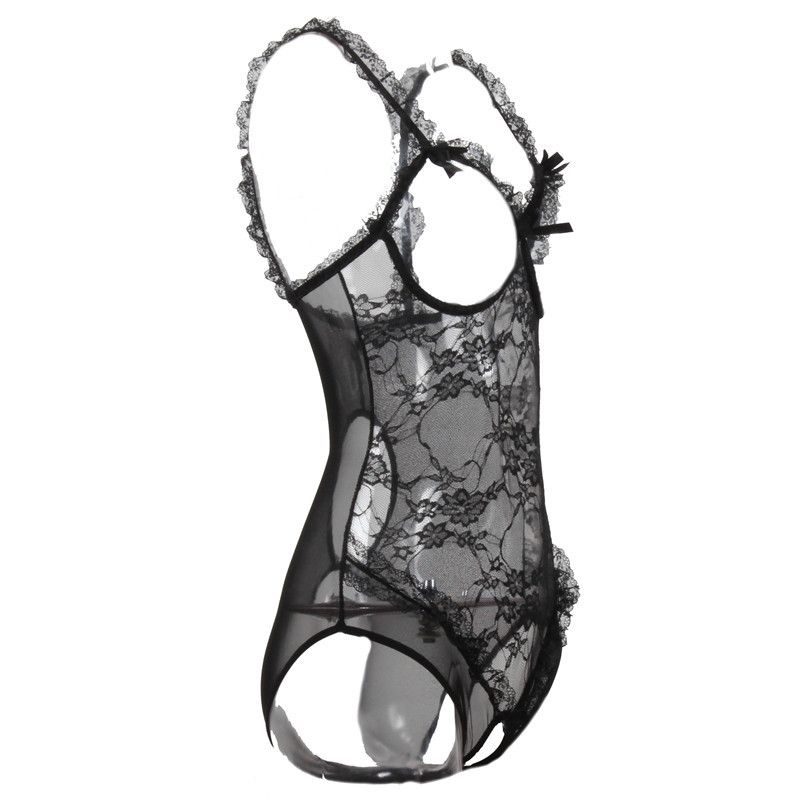 Hot Selling Lingerie Sexy Strap Open Crotch Bodysuit 7159_voghion.com
