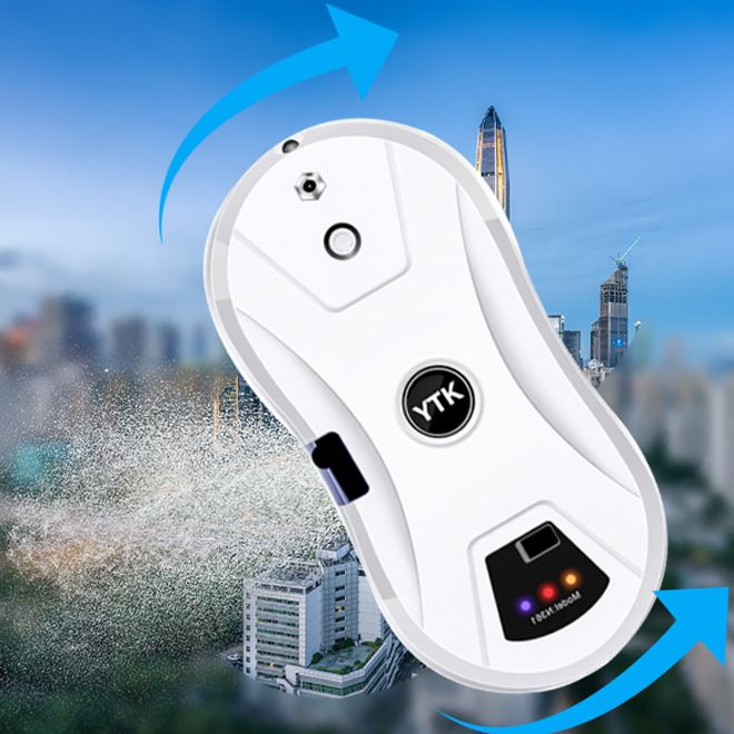 Robot de limpieza de ventanas totalmente automático con pulverizador de agua, inteligente, eléctrico, para uso doméstico, limpieza de ventanas exteriores de gran altura, robot de limpieza de vidrios._voghion.com