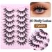 False Eyelashes One Piece False Eyelashes Hard Stem Little Devil Eyelashes Natural Thick Curled Eyelashes_voghion.com