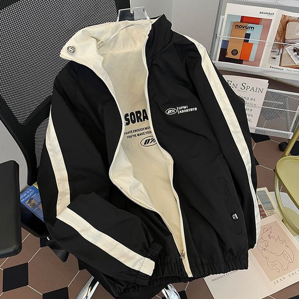 Double sided outerwear men's new style cool and trendy brand high-end casual jacket_voghion.com