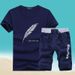 Moška oblačila 2024 Poletna moška majica s kratkimi rokavi, priložnostna tekaška športna obleka s pol rokavi, trendovske kratke hlače za vse tekme, športne_voghion.com