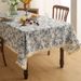 Light Luxury Ins Style Small Fresh Cotton And Linen Blue Small Floral Tablecloth Rectangular Tablecloth Picnic Cloth Tablecloth_voghion.com