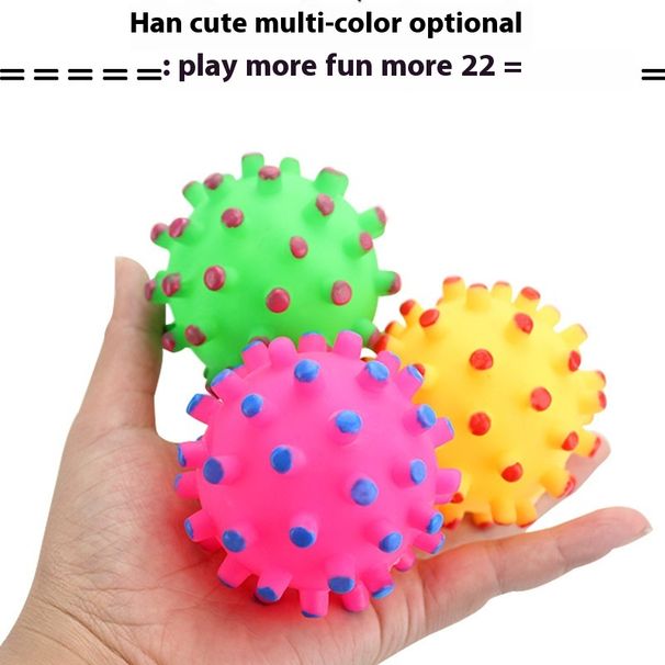 TPR klæbende prikbold hvalp interaktiv til at lindre kedsomhed, bidmodstand, slibende tænder, stemmetræning, kæledyr_voghion.com